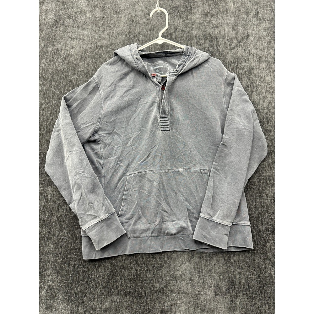 Ruff Hewn Authentic Hoodie Men L Gray Cotton Kangaroo Pocket Casual‎ Warm Wear
